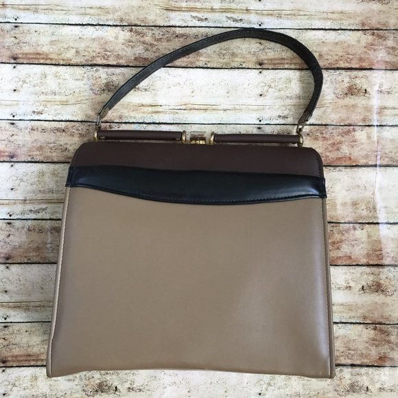 Vintage 50’s Top Handle Snap Closure Purse Handbag - Picture 7 of 9